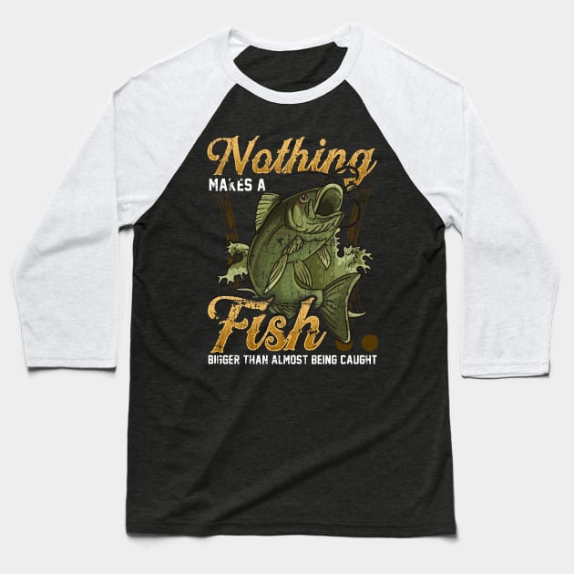 Funny Deep Sea Fishing Saltwater Fishing Gifts Fisherman Baseball T-Shirt by Proficient Tees